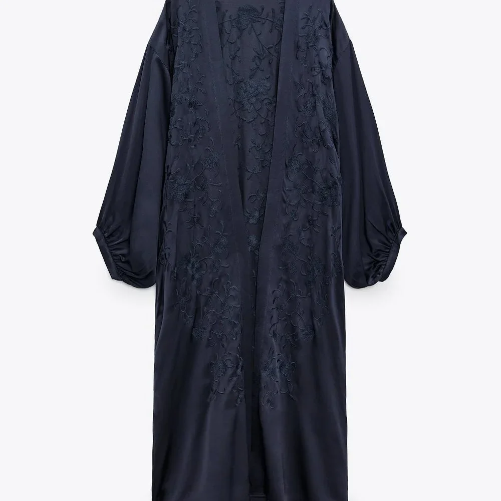 Zara EMBROIDERED KIMONO - Picture 3 of 4